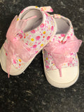 Pink Floral Baby Shoes